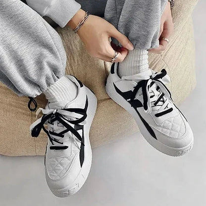 Renzo Premium Two Tones Designer Sneaker Skater Shoes - The GoatFind