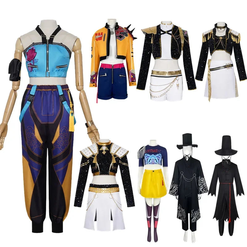 Kids Golden Rumi/Zoey/Mira/Saja Boys Cosplay KPop Demon Hunters Costume
