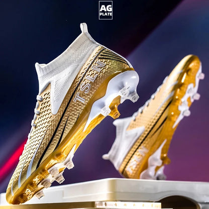 Premium Golden Messi Soccer Cleats/Womens/Mens/Youth - The GoatFind