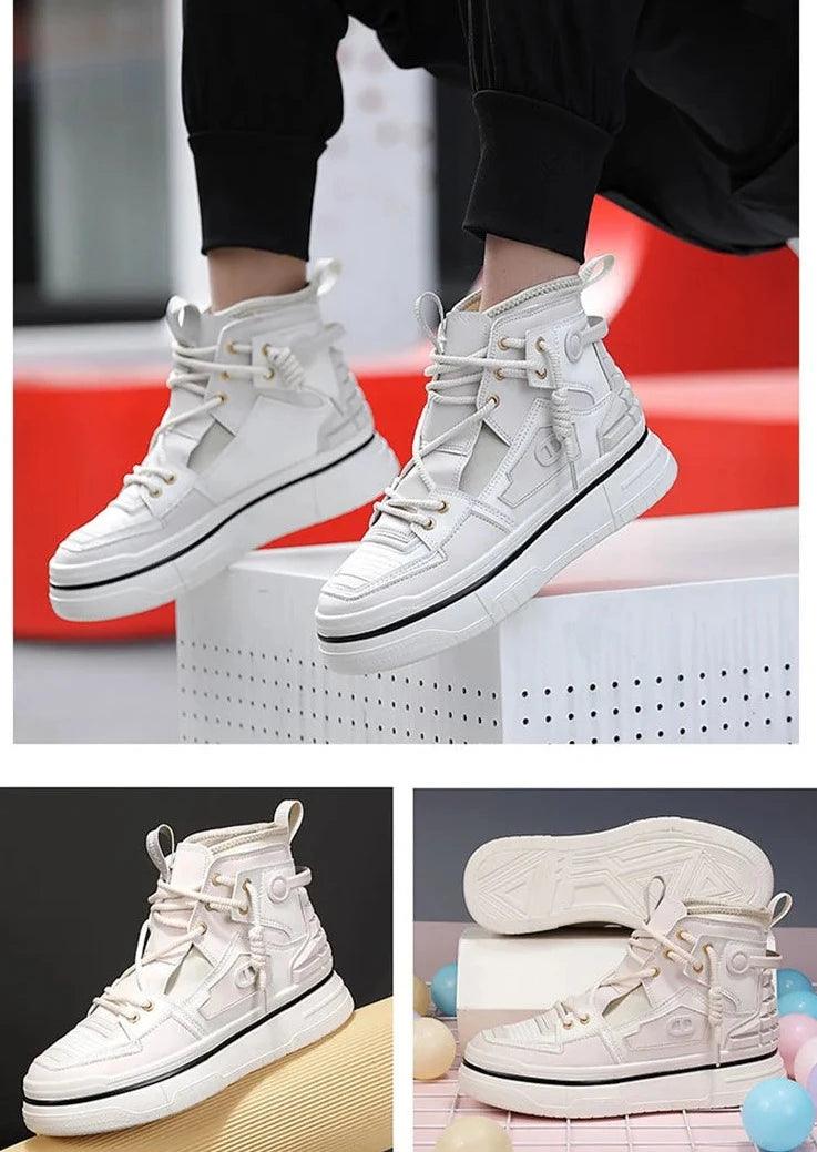 Giovanni Renzo Mens High Top Designer Sneakers/Thick Platform Sole Shoes - The GoatFind