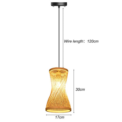 Hand Woven Bamboo Pendant Ceiling Lights/Chandelier Hanging Lamp - The GoatFind