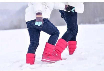 Goatfind Winter Snow Boots Shoes Warm Plush Mid-calf Waterproof Womens - The GoatFind