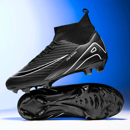 New Ronaldo Style CR Soccer Cleats/High Top TF/FG Shoes Adult/Youth - The GoatFind