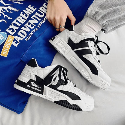 Renzo Premium Two Tones Designer Sneaker Skater Shoes - The GoatFind