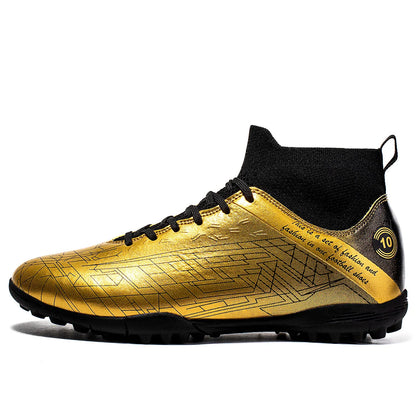 Premium Lionel Messi Style Gold Soccer Shoes TF/FG football Cleats Youth - The GoatFind