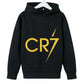 Kid's Ronaldo Hoodie Sweatshirts CR 7 Printed SIU Assorted Black Boys/Girls