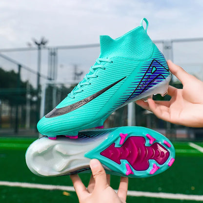 New Ronaldo|Mbappe Style Soccer Cleats Youth Adult AG FG  | CR7 Boys