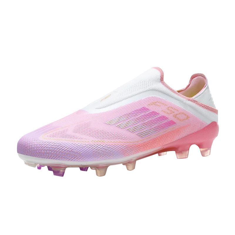 Lamine Yamal Style Laceless Soccer Shoes Cleats FG TF Youth Adult