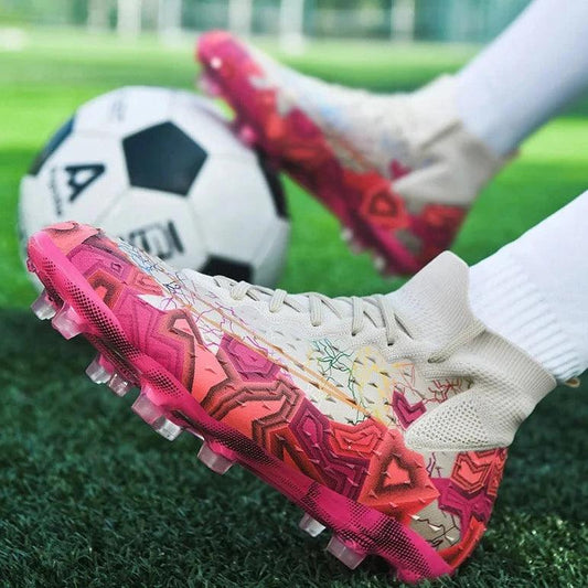 Scoremaster Graphiti Quality Soccer Cleats Messi/Christiano Ronaldo Shoes
