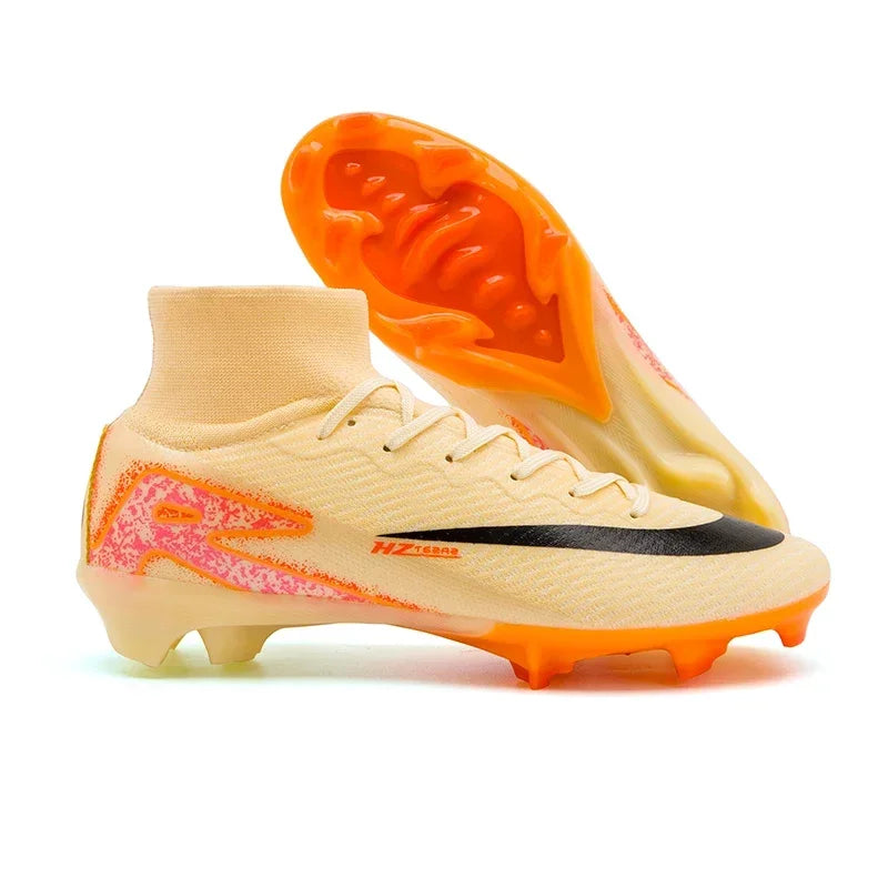 New Kylian Mbappe Style Soccer Cleats/Super High-quality TF/FG Fly Shoes