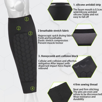 Anti Collision Soccer Shin Guard Pad For Kids/Youth/Adult Compression Sleeve leg guard Shinguard - The GoatFind