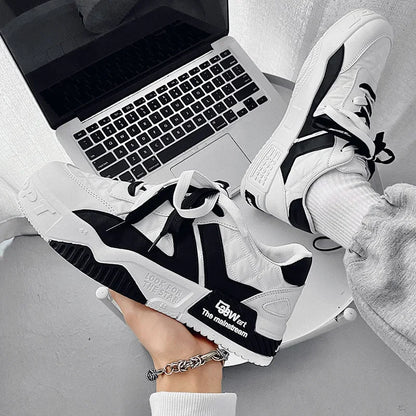 Renzo Premium Two Tones Designer Sneaker Skater Shoes - The GoatFind