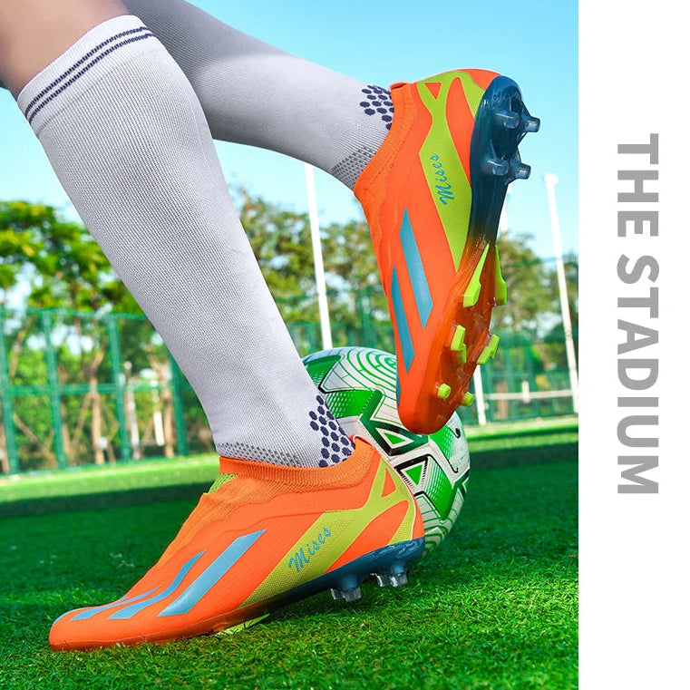 Messi Style Craze Fast Laceless Low Cut Hype Soccer Cleats/Shoes FG TF - The GoatFind