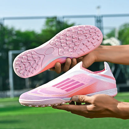Laceless Soccer Cleats Messi/Salah/Yamal F50 Style Shoes Without lace Youth - The GoatFind