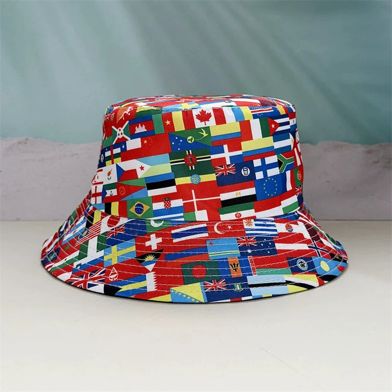 2026 Soccer World Cup National Flag Bucket Hat Reversible Sun Hat