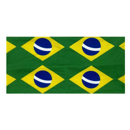 Unisex Poly Football Fan Headband: Stylish Geometric Sport Bandana