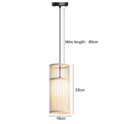 Hand Woven Bamboo Pendant Ceiling Lights/Chandelier Hanging Lamp - The GoatFind