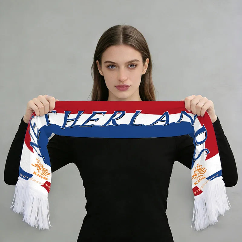 2026 Soccer World Printed Fan Scarf Flannel Tassel Football Cheering Cup