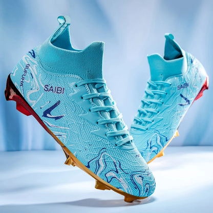 Premium Gold Metal Plated Bottom Soccer Cleats Ronaldo Messi Shoes Style - The GoatFind