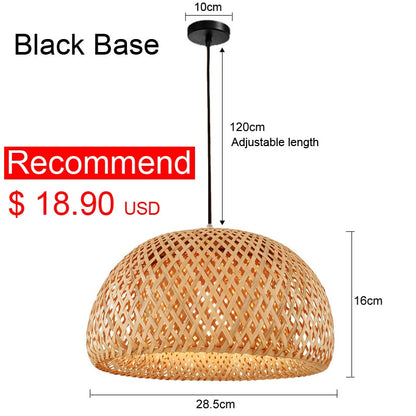 Hand Woven Bamboo Pendant Ceiling Lights/Chandelier Hanging Lamp - The GoatFind