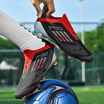 Laceless Soccer Cleats Messi/Salah/Yamal F50 Style Shoes Without lace Youth - The GoatFind