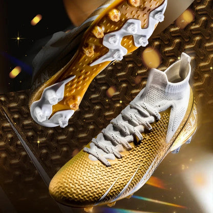 Premium Golden Messi Soccer Cleats/Womens/Mens/Youth - The GoatFind