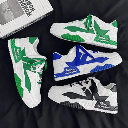 Renzo Premium Two Tones Designer Sneaker Skater Shoes - The GoatFind