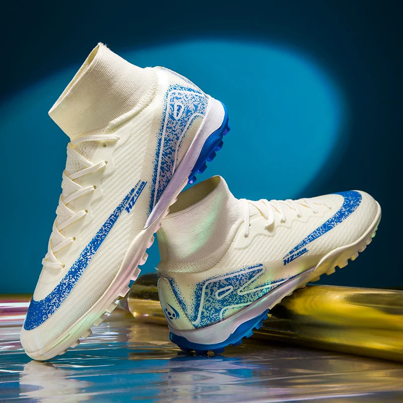 New Kylian Mbappe Style Soccer Cleats/Super High-quality TF/FG Fly Shoes