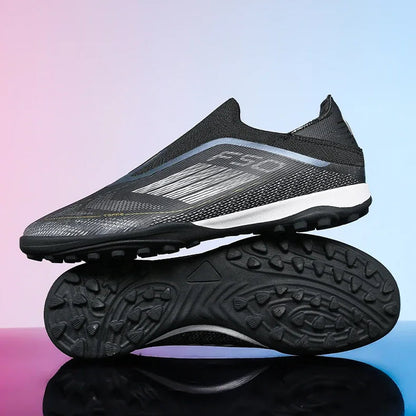 Lamine Yamal Style Laceless Soccer Shoes Cleats FG TF Youth Adult