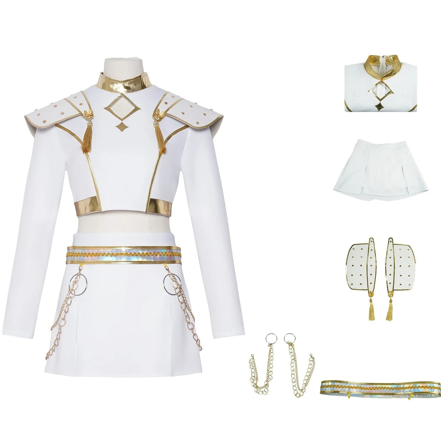 Kids Golden Rumi/Zoey/Mira/Saja Boys Cosplay KPop Demon Hunters Costume