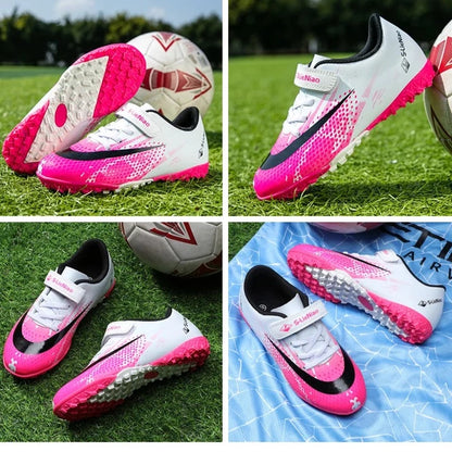 Kids Youth Soccer Cleats/Football Training Turf Shoes - The GoatFind