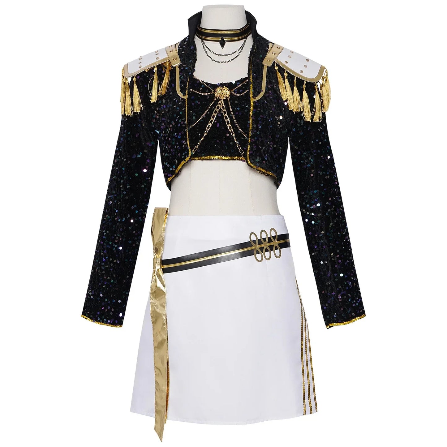 Kids Golden Rumi/Zoey/Mira/Saja Boys Cosplay KPop Demon Hunters Costume