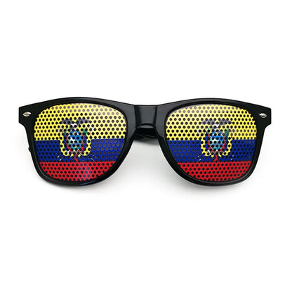 World Cup Mirror Lens Fan Sunglasses - Unisex UV Protection