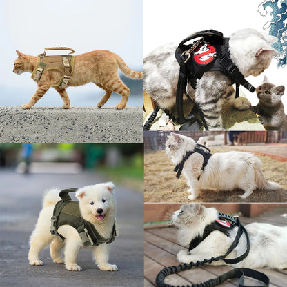 Dog Harness & Leash Set For Small Dog/Cats K9 Vest/Service Working Training - The GoatFind