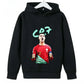 Kid's Ronaldo Hoodie Sweatshirts CR 7 Printed SIU Assorted Black Boys/Girls
