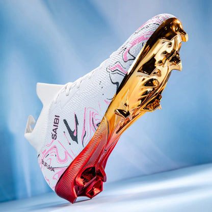 Premium Gold Metal Plated Bottom Soccer Cleats Ronaldo Messi Shoes Style - The GoatFind