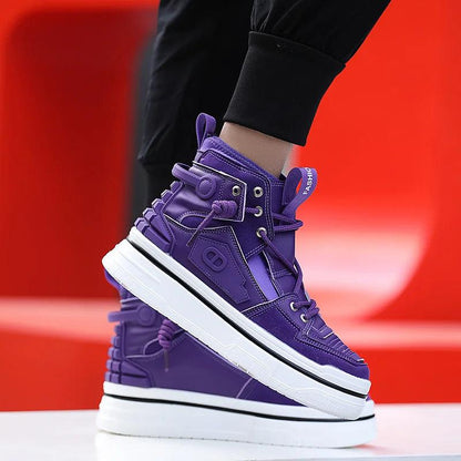 Giovanni Renzo Mens High Top Designer Sneakers/Thick Platform Sole Shoes - The GoatFind