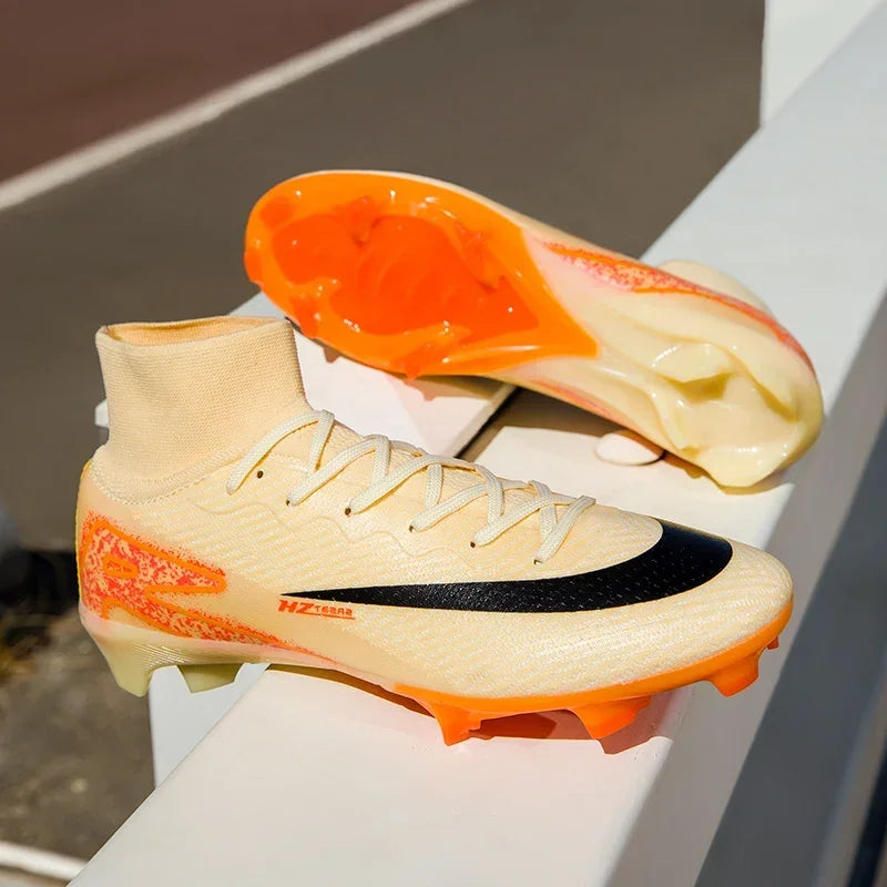 New Kylian Mbappe Style Soccer Cleats/Super High-quality TF/FG Fly Shoes