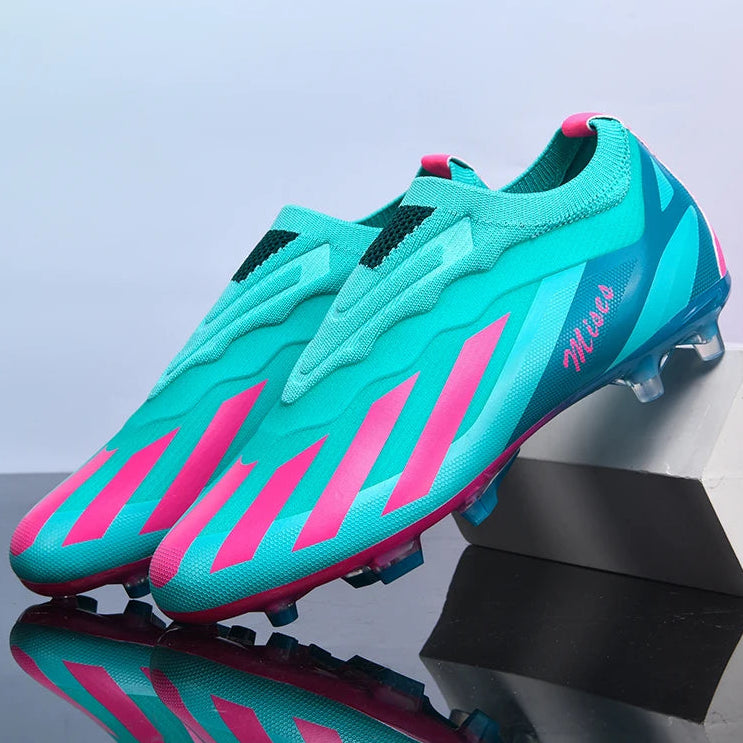 Messi Style Craze Fast Laceless Low Cut Hype Soccer Cleats/Shoes FG TF - The GoatFind