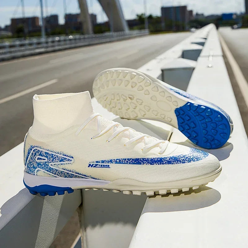 New Kylian Mbappe Style Soccer Cleats/Super High-quality TF/FG Fly Shoes