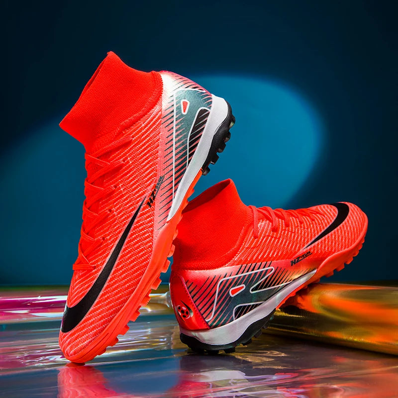 New Kylian Mbappe Style Soccer Cleats/Super High-quality TF/FG Fly Shoes