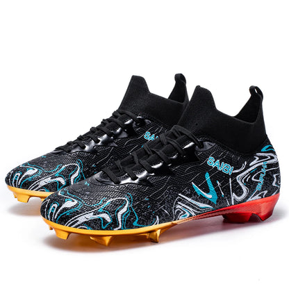 Premium Gold Metal Plated Bottom Soccer Cleats Ronaldo Messi Shoes Style - The GoatFind