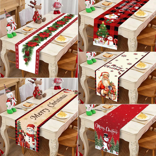 Premium Merry Christmas Table Runner Decorations Tablecloth - The GoatFind