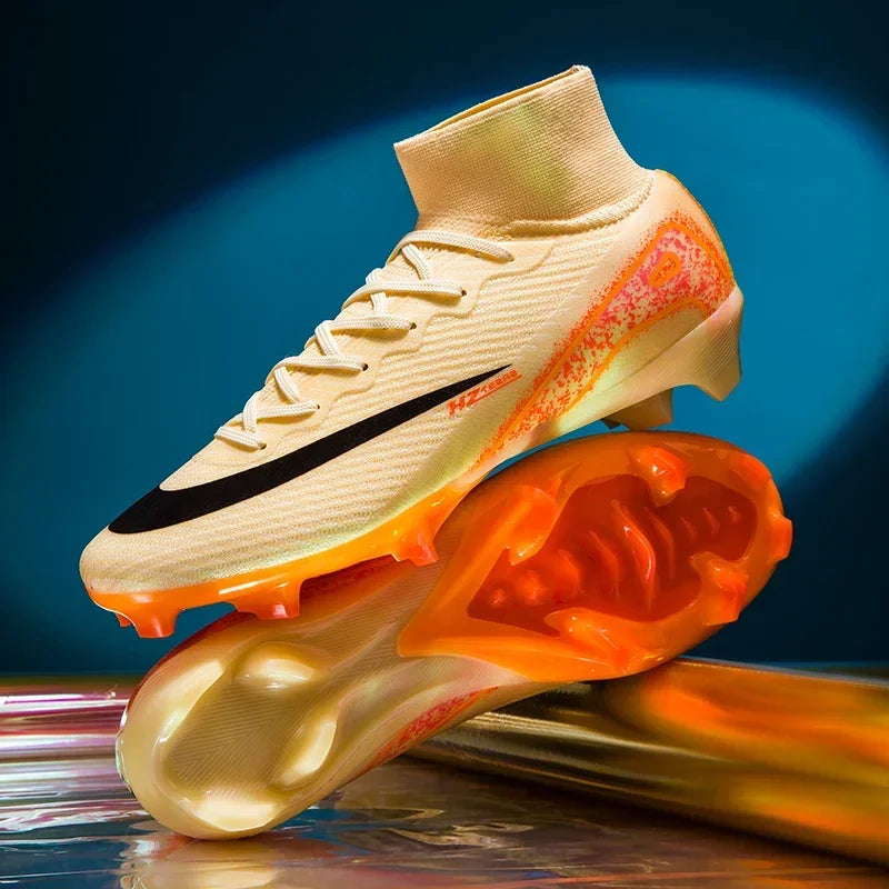 New Kylian Mbappe Style Soccer Cleats/Super High-quality TF/FG Fly Shoes