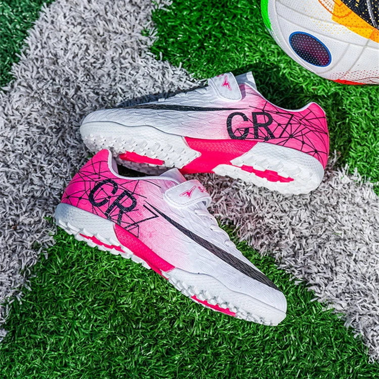 New Ronaldo Kids Soccer Cleats/Shoes/Boots Boy Girl futbol CR7 Youth