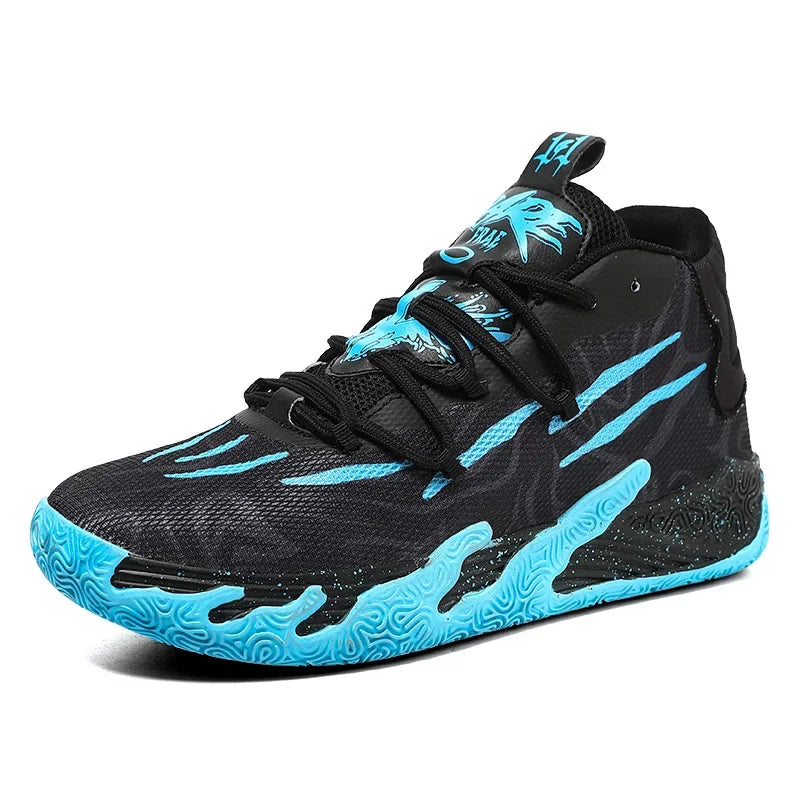 Bare Toxic "Neon Flux" High-Top Basketball Shoes -Newest Sports Sneakers
