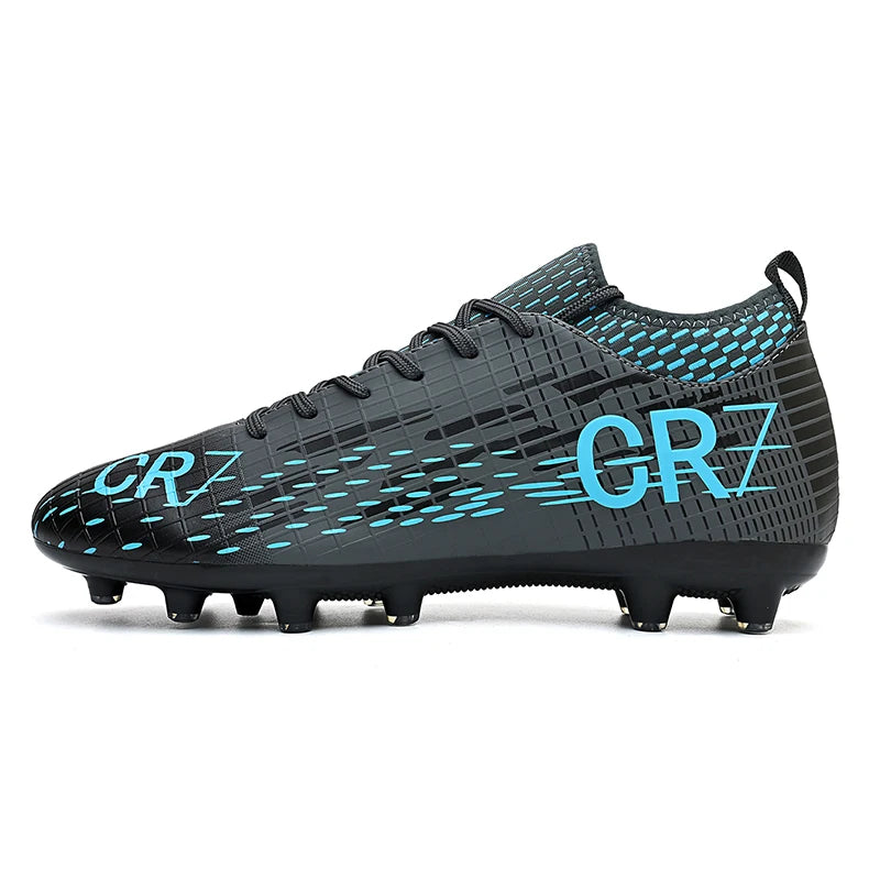 Ronaldo Style CR7 High top Best Soccer Cleats Shoes Youth/Kids Indoor/Outdoor