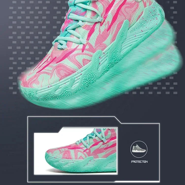 Bare Toxic "Neon Flux" High-Top Basketball Shoes -Newest Sports Sneakers