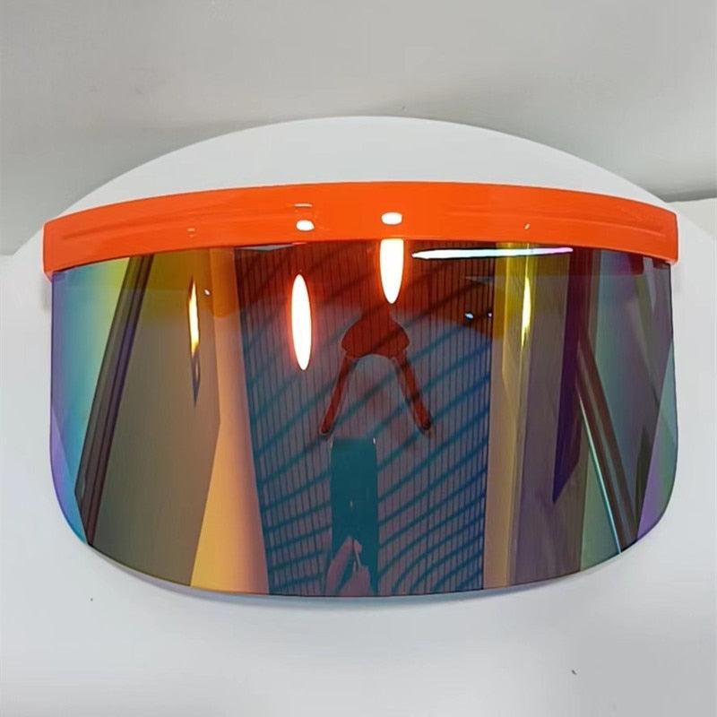 Shield Visor Sunglasses - Retro/Futuristic/Punk Eyewear Cosplay Glasses