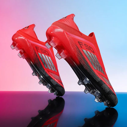 Lamine Yamal Style Laceless Soccer Shoes Cleats FG TF Youth Adult